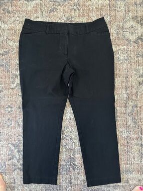 LOFT Black Curvy Skinny Ankle Pants - Sleek Fit